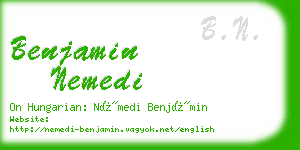 benjamin nemedi business card